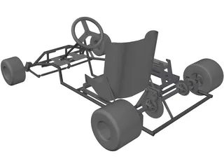 Racing Kart 3D Model