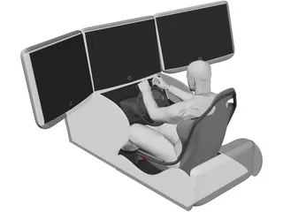 Driving Simulator 3D Model