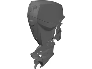Eagle V4 Outboard Motor 3D Model