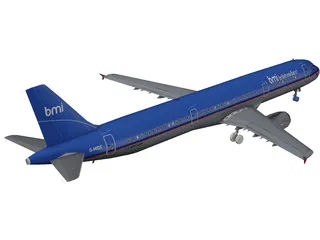 Airbus A321 British Midland 3D Model
