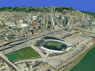 Cincinnati City 3D Model