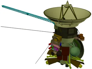 Cassini Satellite 3D Model