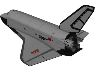 Space Shuttle Buran Russian 3D Model