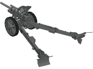 Light Field Howitzer 3D Model