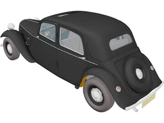 Citroen Traction Avant (1954) 3D Model