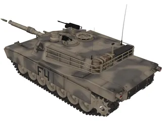 M1A Abrams Tank 3D Model