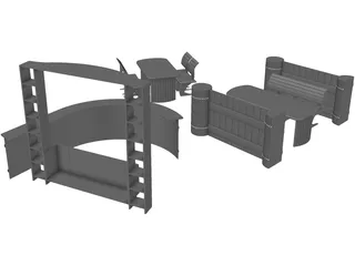 Baranya Rack Cafe 3D Model