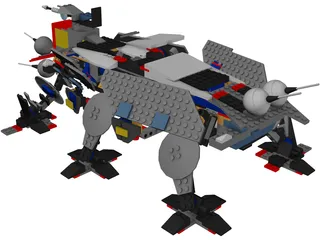 Lego AT-TE 3D Model