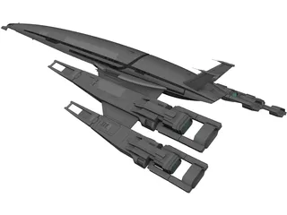 Masseffect Cerberus SSV Normany SR2 3D Model