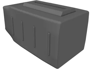 TV Portable Old Style 3D Model