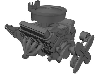 Engine Chevelle 3D Model