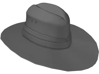 Aussie Hat 3D Model