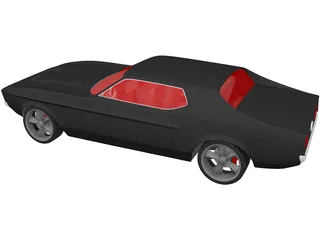 Ford Mustang Coupe (1971) 3D Model