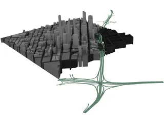 LA Downtown 3D Model