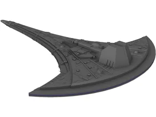 Star Gate Destiny Ship 3D Model