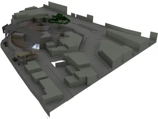 Cultural Center 3D Model