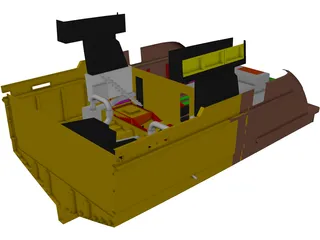 Yacht Engine Exhaust Arrangement 3D Model