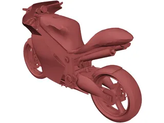 Motorcycle Sport 3D Model