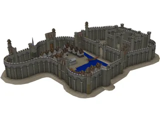 Bravil Castle 3D Model
