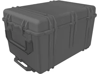 Military Transport Case 30x62x49cm 3D Model
