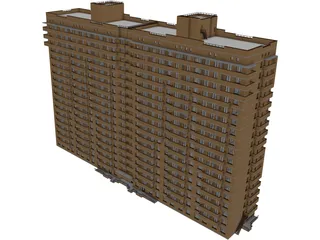 Apartments Block 3D Model