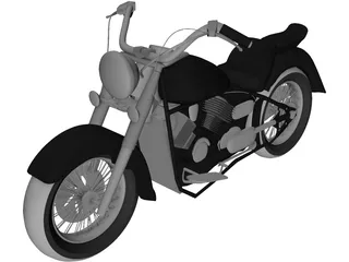 Yamaha Dragstar (2007) 3D Model