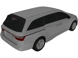 Honda Odyssey (2011) 3D Model