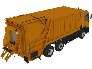 Man F-2000 Garbage Truck (1990) 3D Model