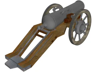 Old Cannon 3D Model
