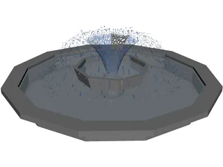 Water Fountain 3D Model