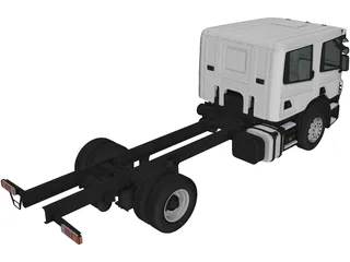 Scania CrewCab CP28 Chassis Truck (2011) 3D Model