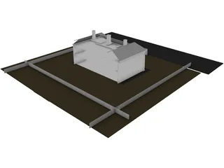 English Villa 3D Model