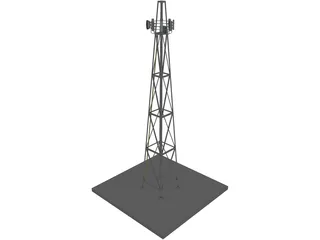 Cellular Tower 3D Model