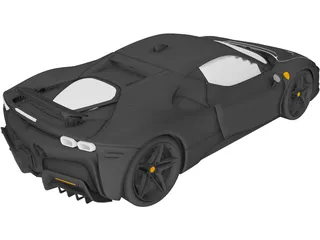 Ferrari SF90 Stradale (2021) 3D Model