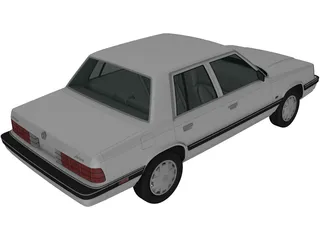 Dodge Aries K Sedan (1988) 3D Model