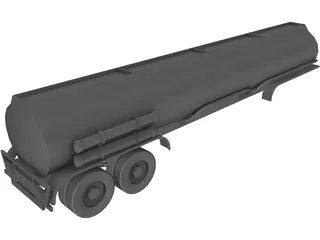 Trailer Tanker 3D Model
