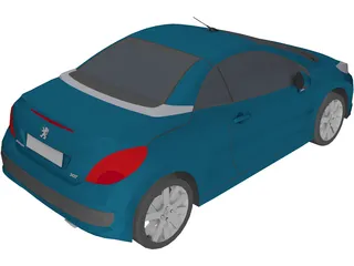 Peugeot 207 CC 3D Model