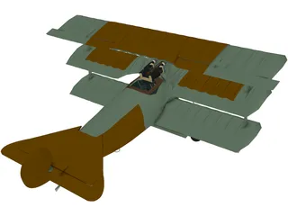 Fokker Dr.I 3D Model