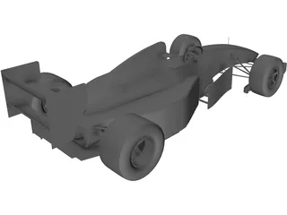 F1 McLaren MP4/8 3D Model