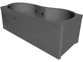 Jacuzzi Bathtub 3D Model