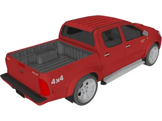 Toyota Hilux Crew Cab 3D Model