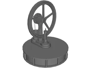 Miser Stirling Engine 3D Model