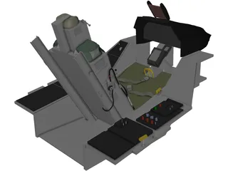 F-16 Ejection Seat 3D Model