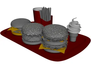 McDonalds Food 3D Model