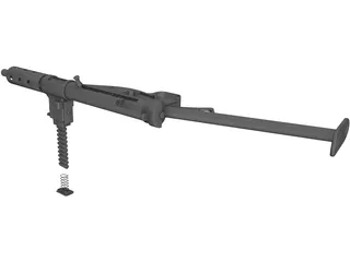 Sten Gun MK 2 3D Model
