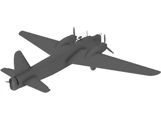 RAF Vickers Wellington Mk.1 3D Model