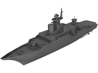 Gepard Ship 3D Model