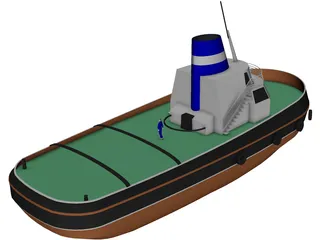 Harbour Tug 3D Model