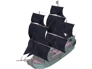 Black Pearl 3D Model