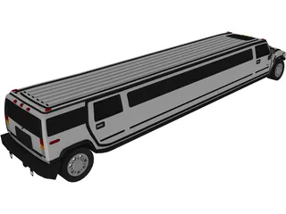 Hummer Limousine 3D Model